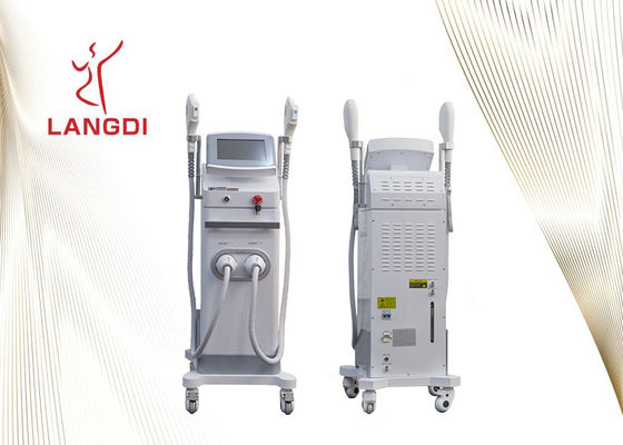 Dispositivo del retiro del pelo de Handpiece IPL del blanco dos para el rejuvenecimiento de la piel
