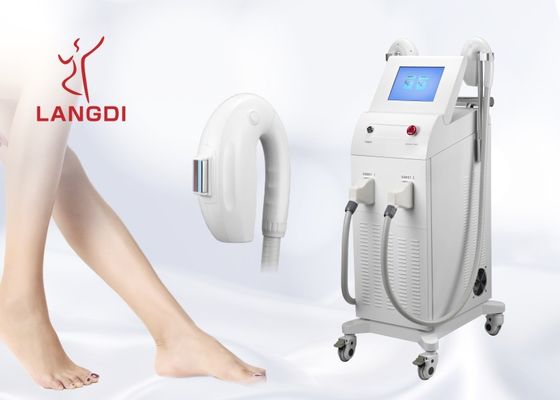 Máquina sin dolor del retiro del pelo de 2 Handpieces IPL Shr para el salón de belleza