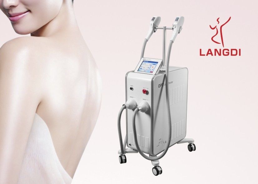 Laser del OPT SHR del dispositivo del retiro del pelo de la pantalla LCD táctil IPL para el balneario del salón