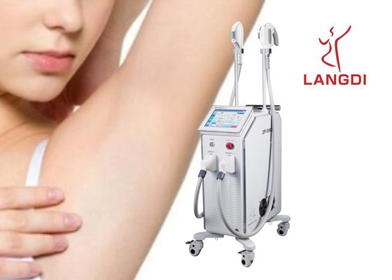2 tecnología láser del DIODO del OPT SHR IPL+ de Handpieces para el retiro del pelo/el rejuvenecimiento de la piel